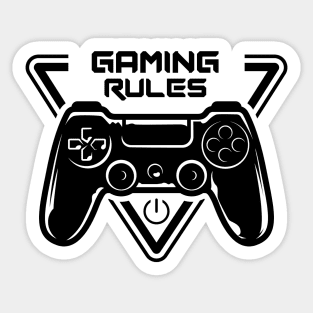 Gaming rules Sticker